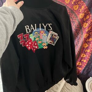 Vintage 80s satin black jacket